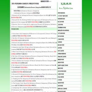 信息资源整合,information resource integration英语短句,例句大全