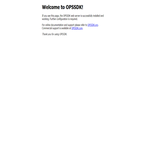 Welcome to OPSSDK!