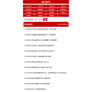 历史上的今天4月4日发生的重大事件-历史上的今天