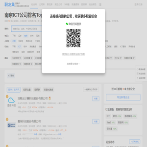 南京ICT公司排名（排行榜） - 职友集